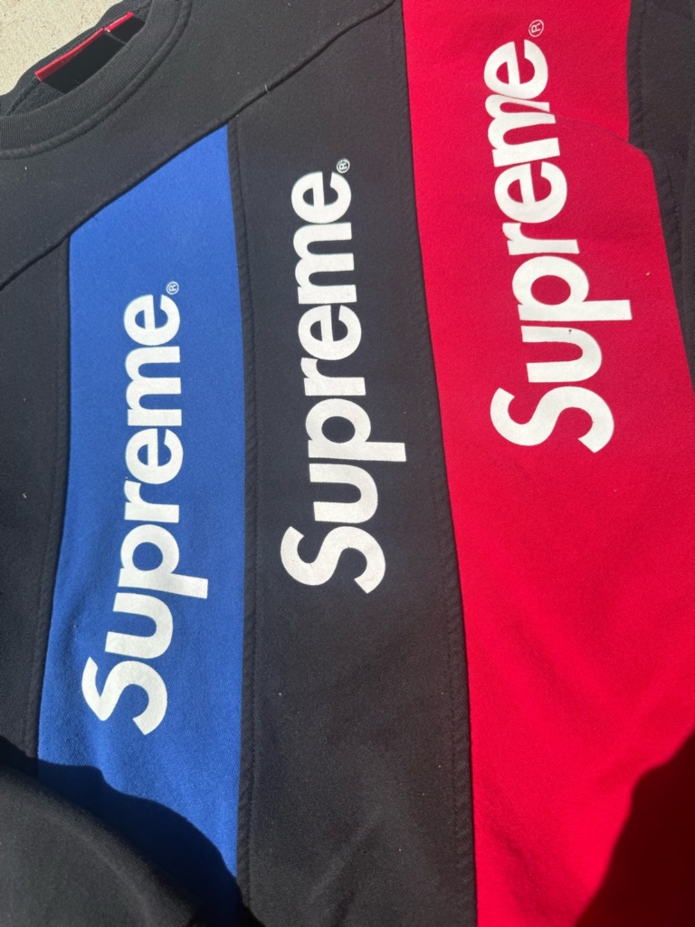 Supreme SS 15’ Crewneck Athletic Split - Picture 2 of 6